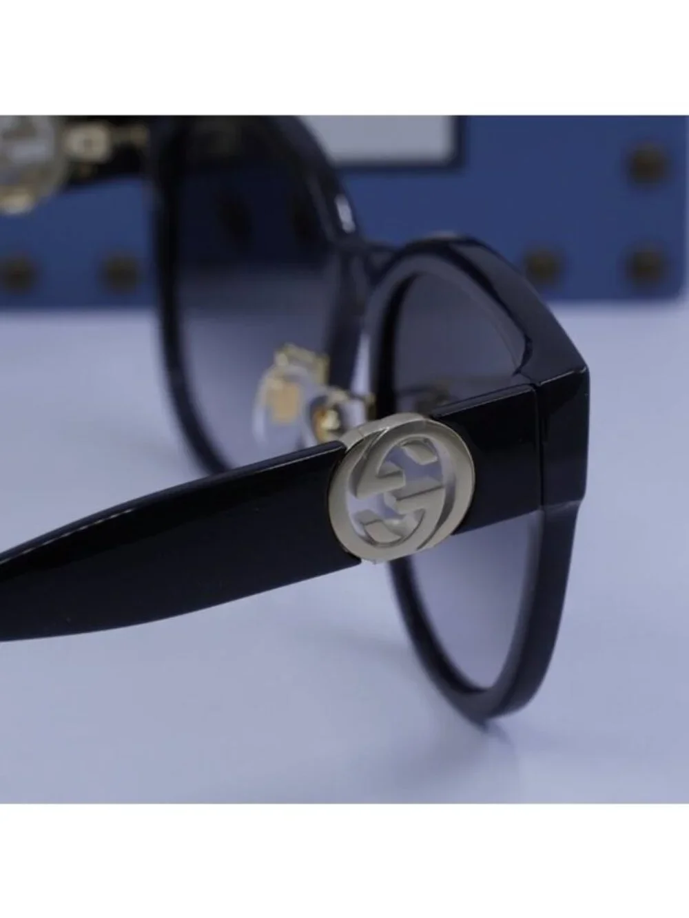 Gucci GG1028SK 001 Cat Eye Sunglasses - Black